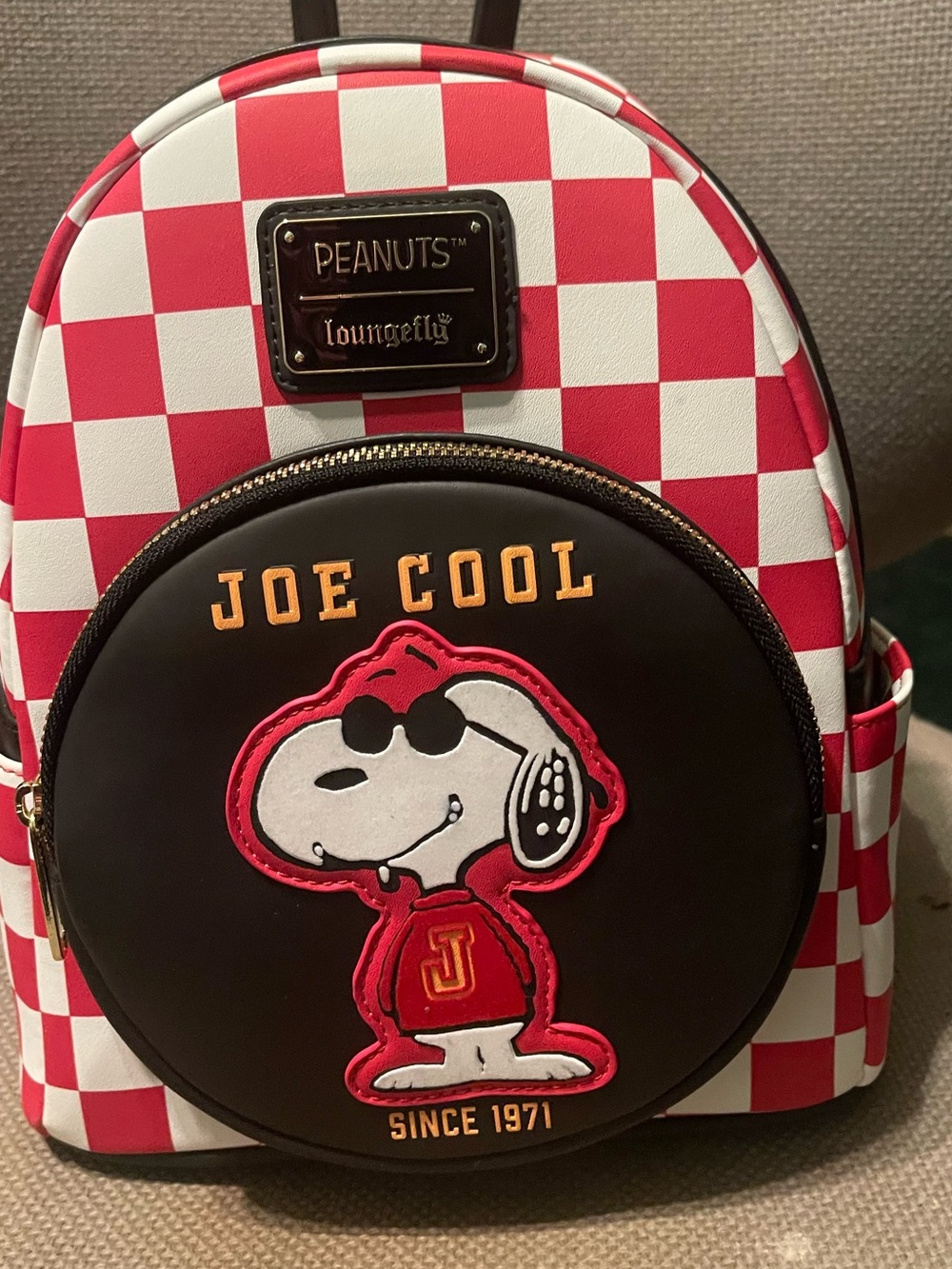 Loungefly Kids Red, White & Black Joe Cool Mini Backpack